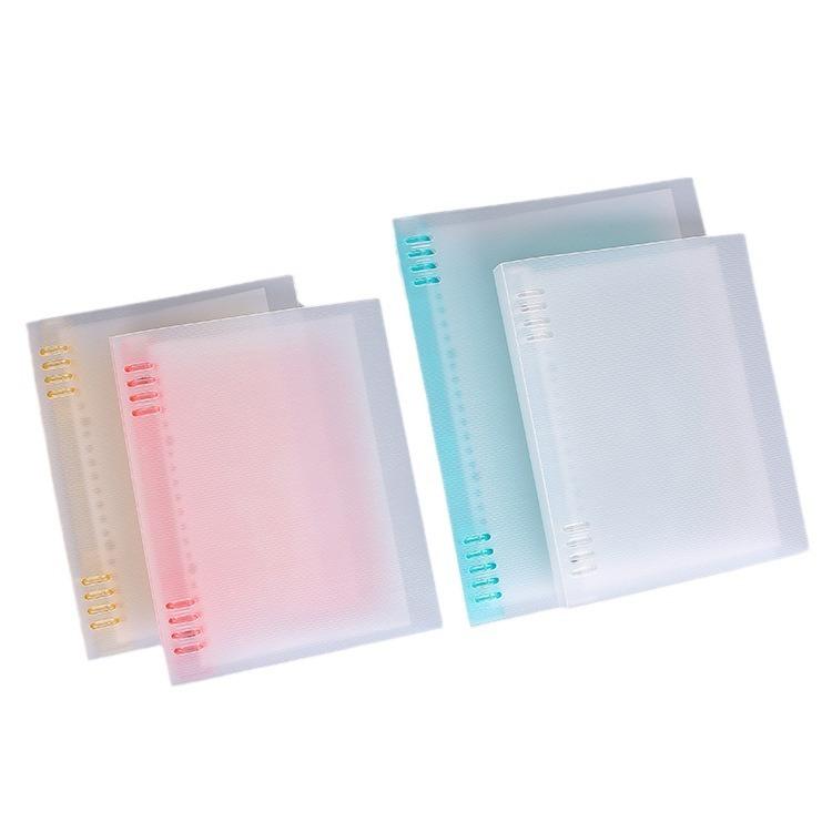 Four-color Light Color Stationery PP Plastic Loose-leaf Notebook Cover Custom B5 Loose-leaf Coil Hand Account Shell
