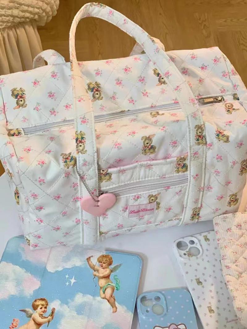 

2024 Цветочная сумка Commuter: Симпатичная, вместительная сумка для путешествий на короткие расстояния, студентов и узкоспециализированной моды