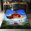 Angry Birds Printed Carpet,Rug,for Office Chair Living Room Bedroom Kitchen Room Decor Gifts.