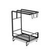 Kitchen Drain Rack Organizer Kitchen Sink Utensils Holder Drainer Storage Shelf Sponge Dishcloth Towel Rack