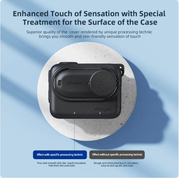 Pentru Insta360 GO 3 Husă din silicon pentru Insta360 Go 3 Husă de protecție pentru cameră de acțiune cu accesorii pentru folie de protecție a obiectivului