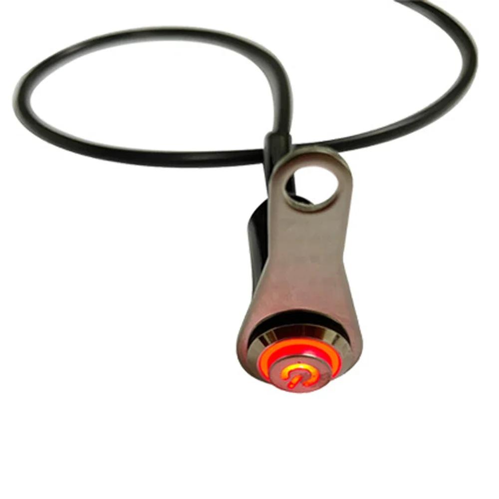 

Motorcycle LED Switch Handlebar Mount Aluminum Alloy Waterproof 12V Fog Light Lamps Stainless Steel Moto Horn Push Button Switch красный
