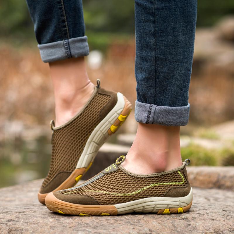 

Men s Breathable Mesh Casual Shoes 2024 Summer New Fashion Light Slip on Hiking Shoes for Men Outdoor Low Top Male Walking Shoes