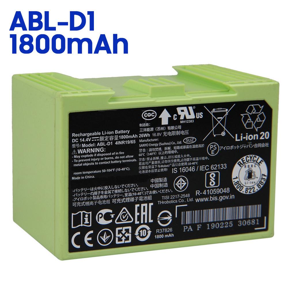 Перезаряжаемая литиевая батарея для iRobot Roomba J9+ j8+ i8+ i7 i7+ i8 e5 e6 i7158 i7550 i7558 e6198 e5154 ABL-D1 ABL-D2 ABL-F Батарея для робота-пылесоса ABL-D1