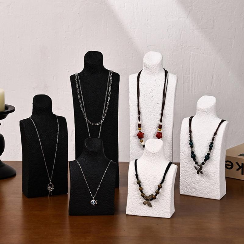 Sturdy Base Jewelry Holder with Thickened Support Ensuring Stability for Necklace Exhibition Secure Display