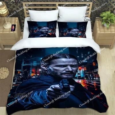 Movie John Wick Printed Bedding Sets Exquisite Bed Supplies Set Duvet Cover Bed Comforter Set Bedding Set Luxury Birthday Gift