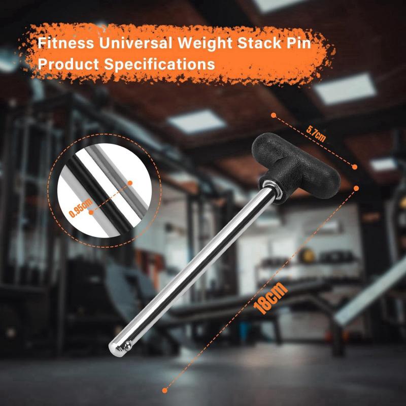 1Pc 9.5Mm Weight Stack Pin Gym Pin Heavy Duty Replacement Weight Machine Pin Fitness Home Gym Universal Exercise Machine Parts