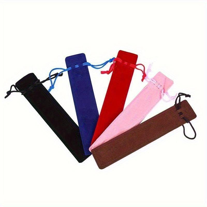 10Pcs/Lot Drawstring Pencil Case Compact Portable Thickened Pen Bag for Student Gift Office Accessories.