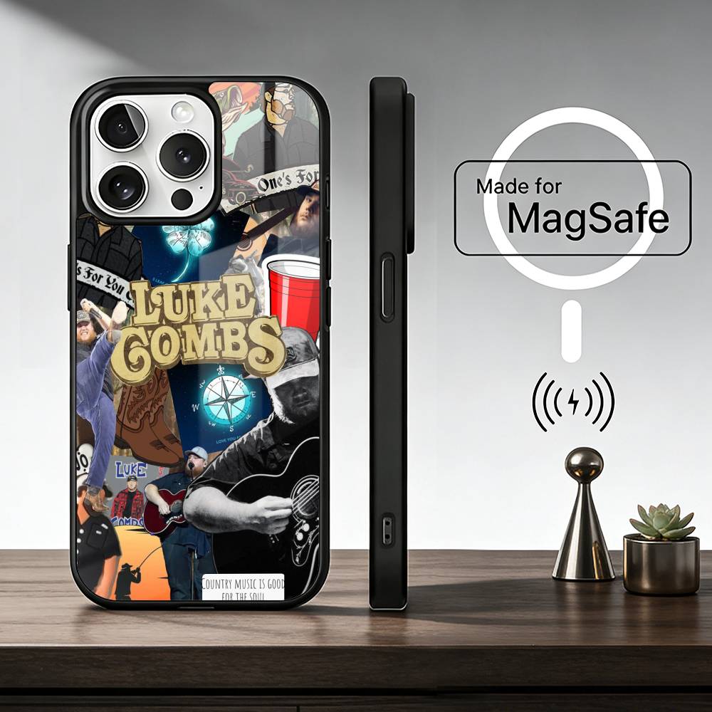 Coque de téléphone L-Luke C-Combs Pour IPhone17 16 15 14 13 12 11 Plus Pro Max Plus Housse Chargeur Sans Fil Funda