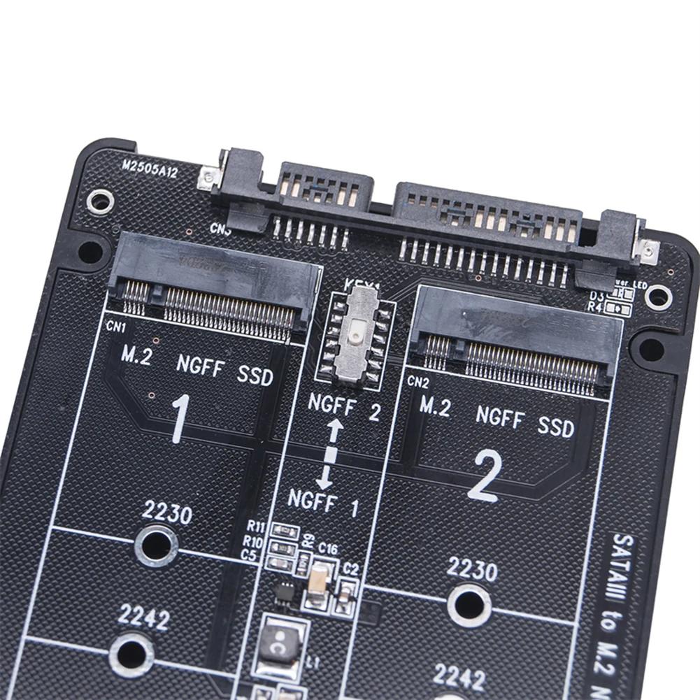 NGFF To SATA3 Adapter Card + USB Converter M.2 NGFF SSD MSATA Protocol To Serial Port Adapter for PC Laptop