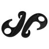 Black Car Tarpaulin Rope Hook PVC Kayak Cord Hook Universal Plastic Hook
