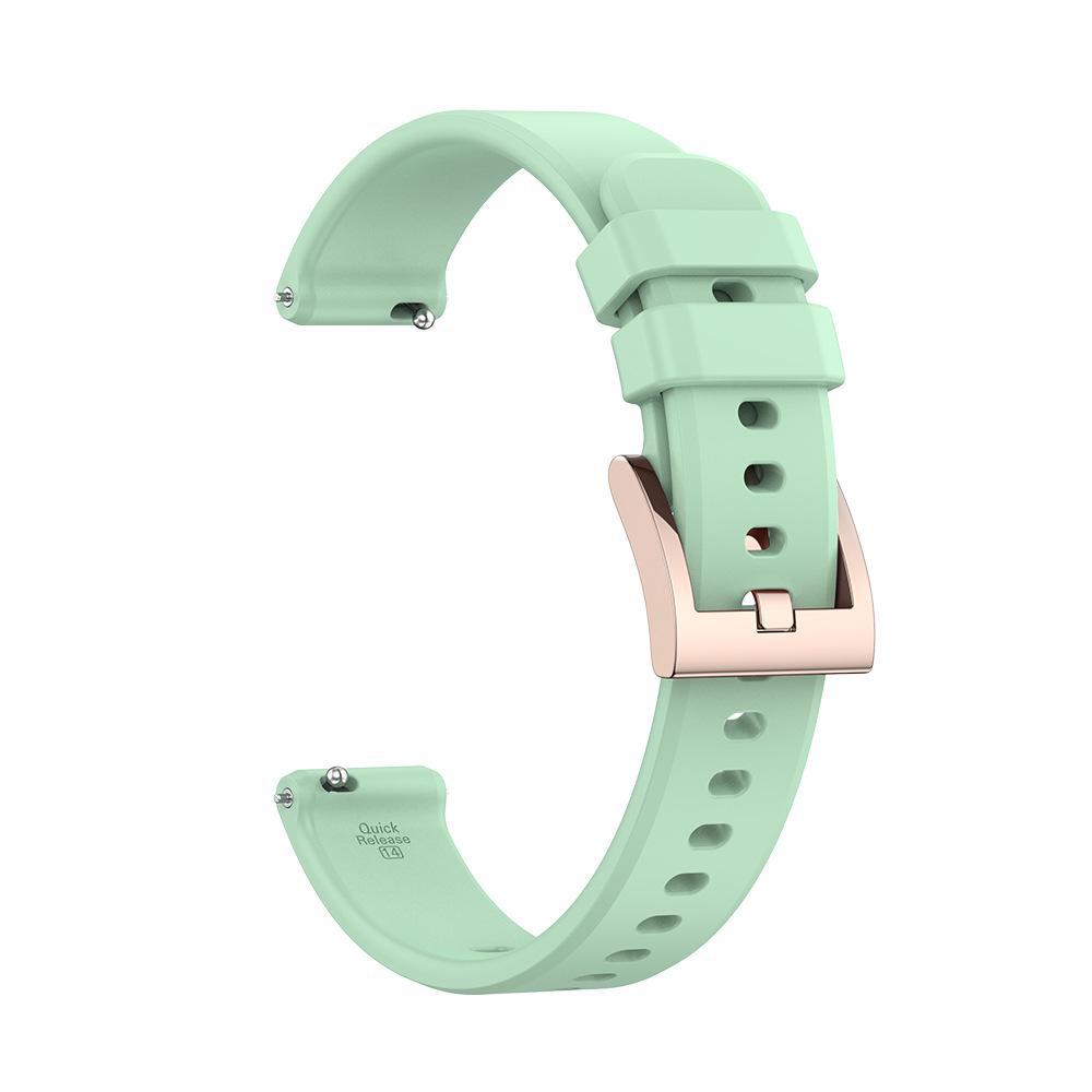 Универсальный силиконовый ремешок 14 мм для часов Garmin Lily2 14mm silicone strap светло-зеленый