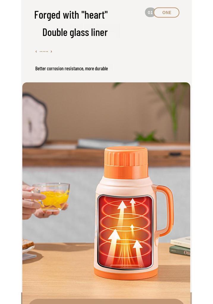 Large Capacity Glass Electric Kettle and Thermos for Dorm or Home