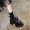 Summer new women's 8 inner height-increasing thick-soled muffin strap-on soft-soled non-slip small leather shoes