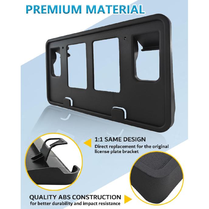 Front License Plate Frame for Ford F150 Lincoln Mark LT 2006 2007 2008 Front Bumper License Plate Holder Mounting Bracket Cover Replace #