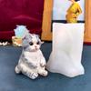 Animal Cat Scented Candle Silicone Mold Handmades 3D Scented Candle Epoxy Mold DIY Craft Women Girl Fondant Mold