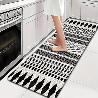 Tappeto Antiscivolo Cucina Marocchina Lavanderia Soggiorno Tappetino per Pavimento Divano Tappetino per Ingresso Camera da Letto Decorazione Casa Tappeto Lungo