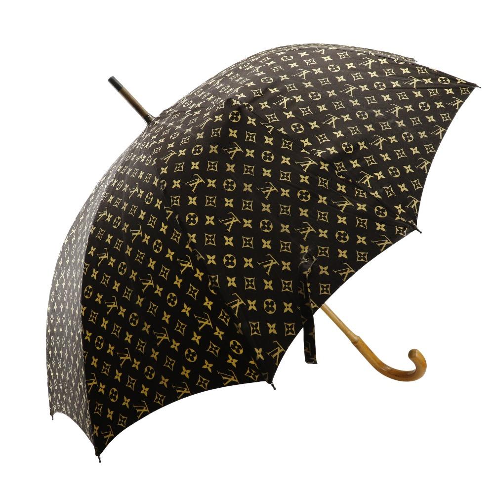 Louis Vuitton Parasol Other Miscellaneous Goods Vintage Monogram Brown Cotton Women Used