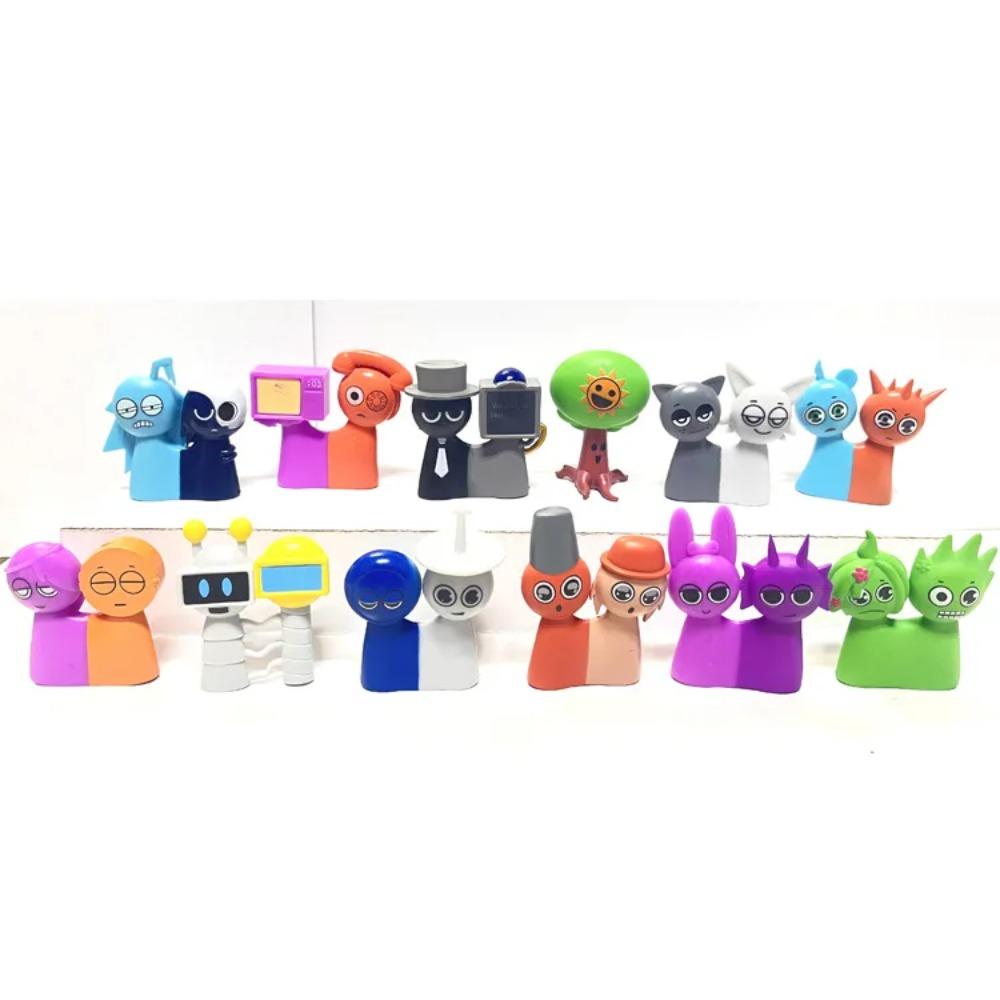 12pz Gioco Sprunki Action Figure Incredi Sprunky Figure in PVC Modello da Collezione Bambola Giocattolo per Bambini Regali di Compleanno Giocattoli 2025