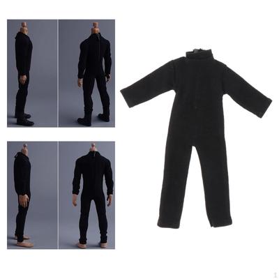 Maßstab 1/12 Actionfigur Kleidung Puppenkostüm Zubehör Herren Jumpsuit für 6 Zoll Männlich