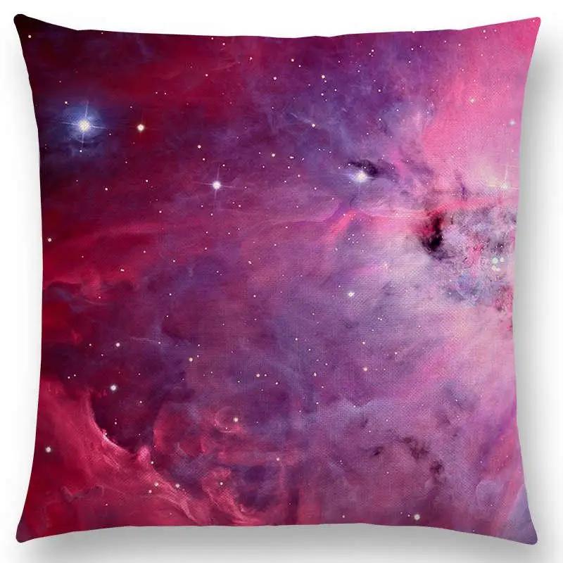 

7 New Secrets of The Universe Dreamy Nebula Amazing Galaxy Astronomy Sofa Throw Pillow Case Home Decor Cushion Cover 30x30cm бежевий