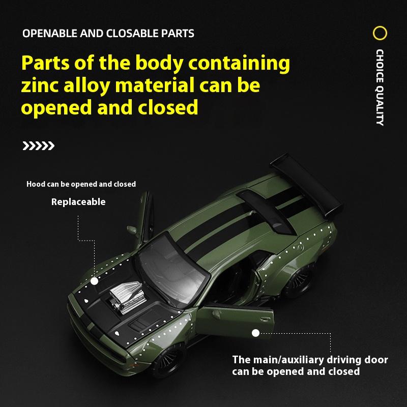 1/36 Scale Dodge Challenger SRT JAILBREAK Assembled Modified Version Alloy Metal Diecast Model Car Birthday Gift for Boyfriend