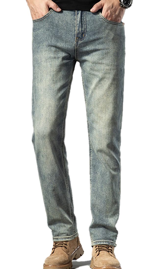 

Брюки мужские Spargel Stretch Slim Fit Denim, слегка тонкие, выцветшие, (Размер 38)