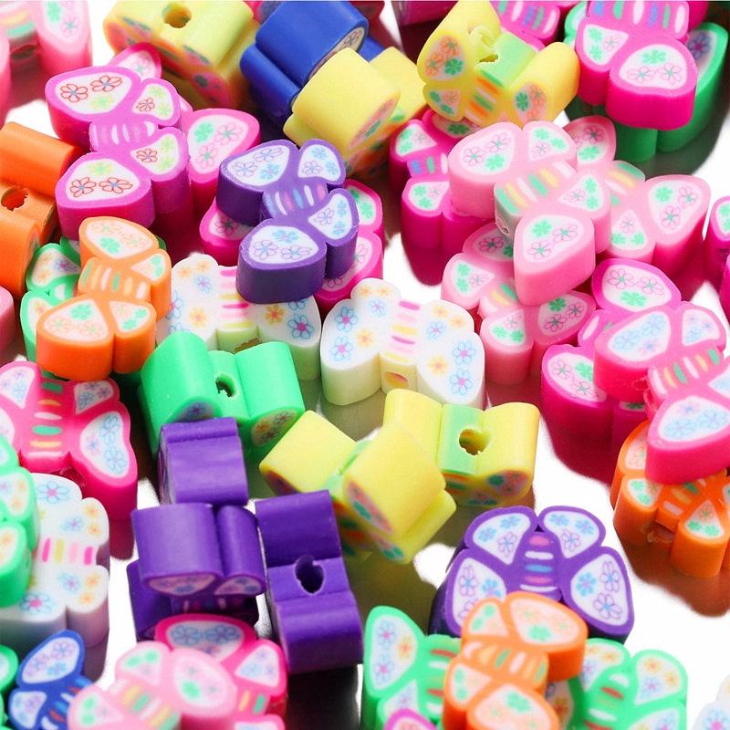 10mm Polymer Clay Beads - Fruit, Animal, Smiley Face Designs for DIY Jewelry Accessories