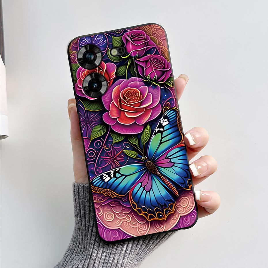 For Tecno Pova 5 Case LH7n Silicone Phone Case Stylish Pattern Slim Soft Black Funda Cover For Tecno Pova 5 4G 2023 Pova5 Capa