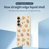 For Samsung Galaxy A16 5G/4G Case Leaves Pattern Printing Straight Edge TPU Phone Back Cover