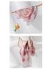 Elegant Pink Rose Mulberry Silk Scarf - Luxury Gift for Mom: Light, Decorative Neckerchief Snood