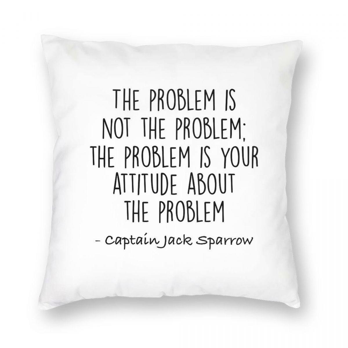 The Problem Is Not The Problem Pillowcase Polyester Linen Velvet Creative Zip Decor Sofa Cushion Cover 30x30cm