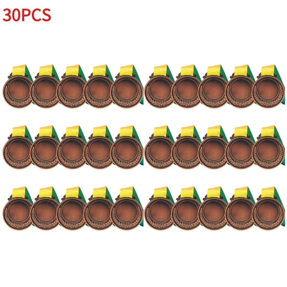 10/20/30PCS Gold Silver Bronze Award Medal Winner Reward Outdoor Sport Football Competition Prizes Medal for Kids Souvenir Gift