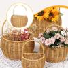 Decorative Hanging Container for Fruits, Woven Shelf Organizer Room And Garden