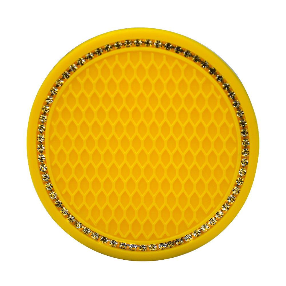 1PCS Vehicle Bling Car Coasters Cup Holder Silicone Anti Slip Dog Paw Coaster Mat Auto Accessories Universal 6