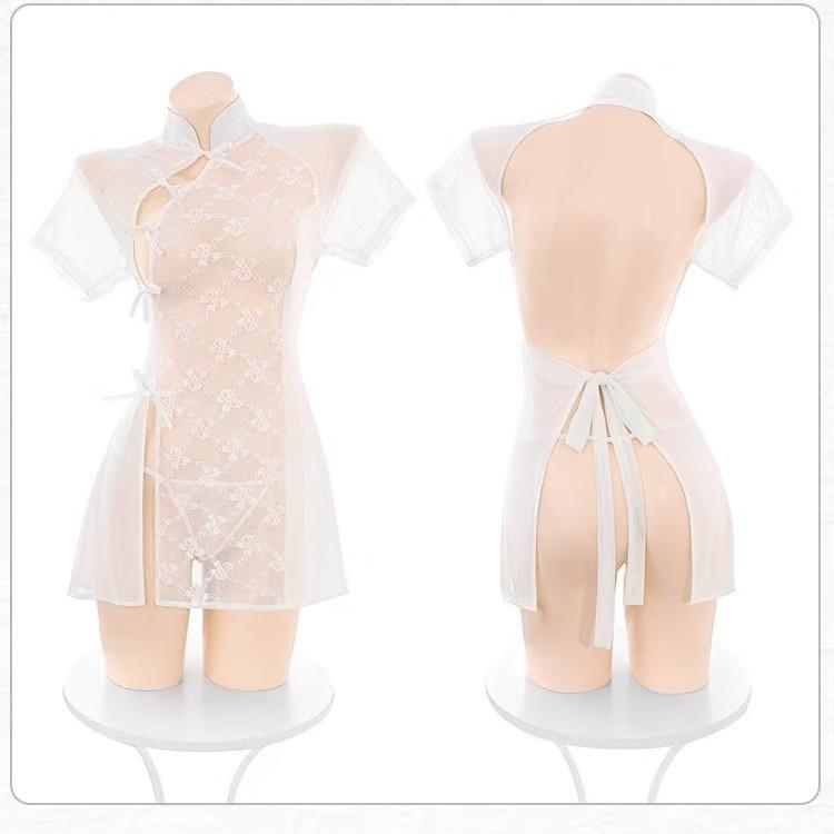 Sexy Underwear, Sexy Lace, Pure Desire, Naked Buttocks, Cheongsam, Small Breasts, Perspective, Antique Woman