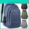 Solid Backpack Color Large Capacity Outdoor Leisure Travel Bag Schoolbag Student