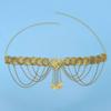 Hollowed Coin Waist Chain Lady Dress Chain Ethnic Waist Jewelry Accessory Aesthetic Chain Belt Party Waist Decoration