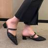 High Heels Spitzschuh Geschlossene Zehe Damen Outdoor-Bekleidung Zwei-Wege Modisches Temperament Einzelne Slipper