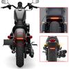 Flexible Motorcycle Rear Brake Light LED 12V DRL Turn Signal Lamp Stop Taillight 3-in-1 Flowing Indicator Light for Cafe Racer