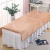 Beauty Salon Bed Sheets with Holes and Plush Added Massage Massage Special Bed Cover Thick Solid Color Bath Sheets Breathable and Skin Friendly Towel