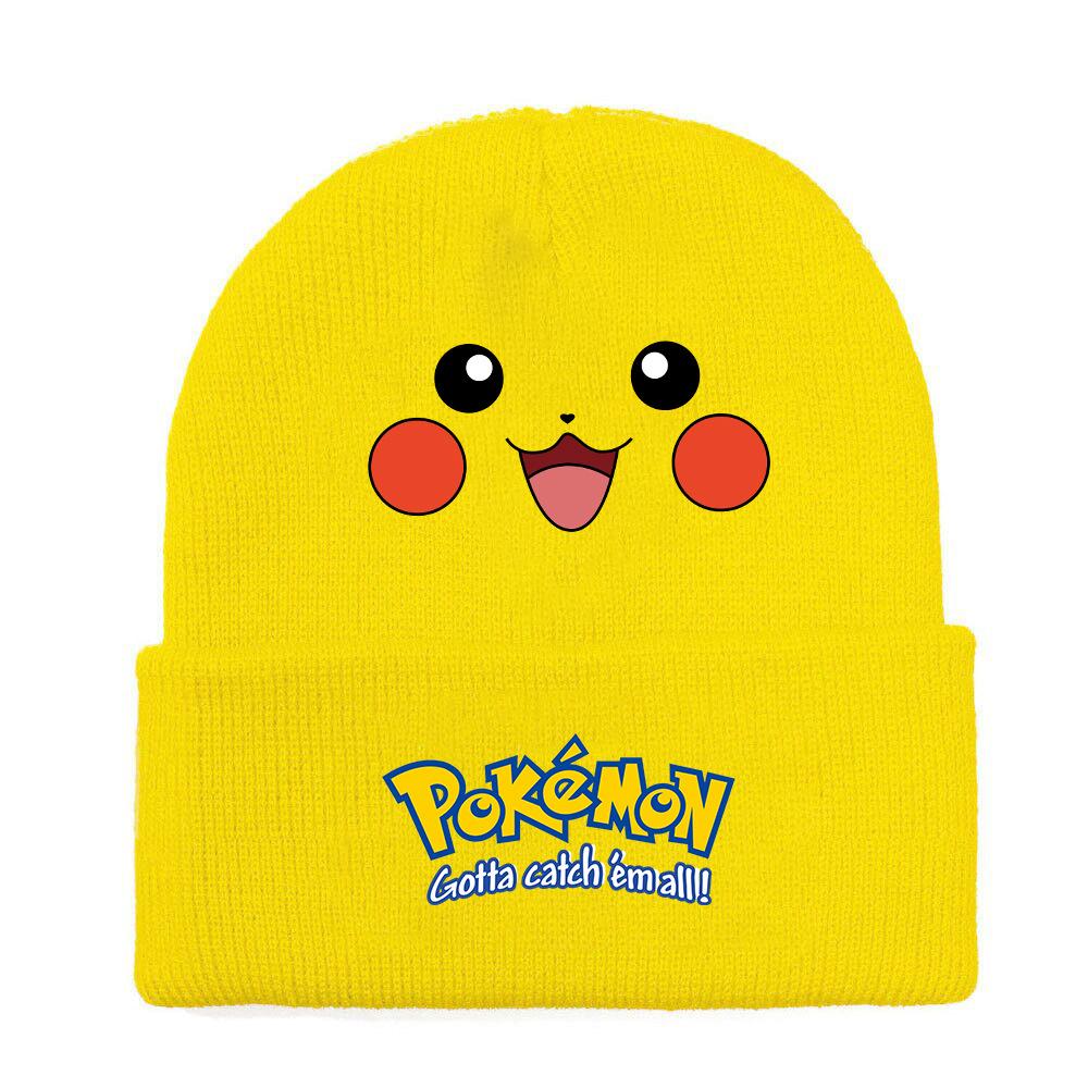 Cartoon Printed Knitted Hat And Woolen Hat For Men And Women To Keep Warm In Winter