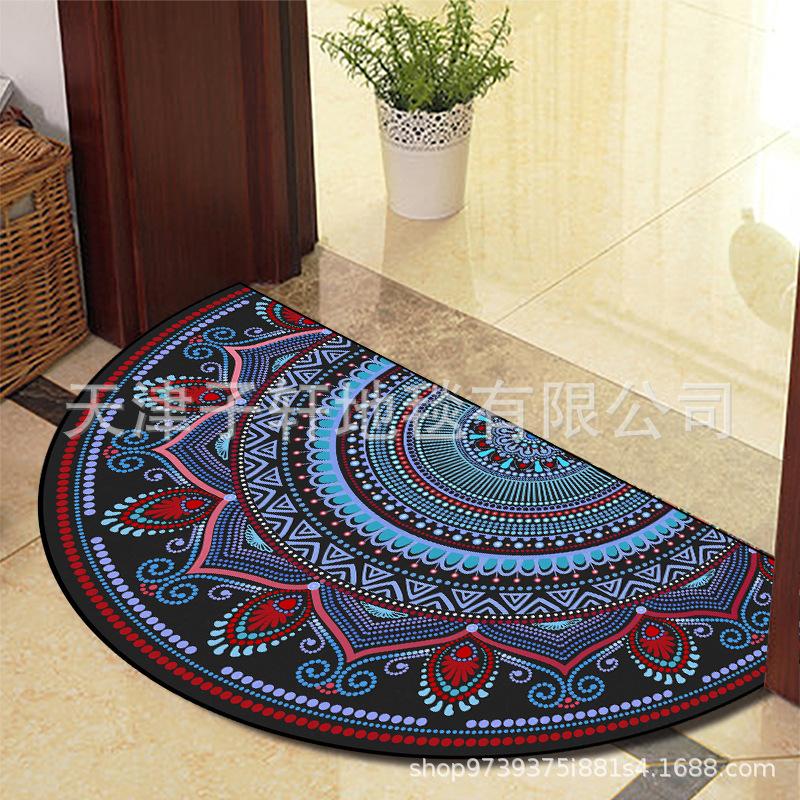 Nordic National Wind Diatom Mud Mat Bathroom Toilet Absorbent Non-slip Dirty and Easy To Clean Porch Mat