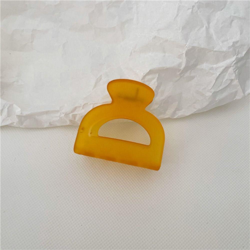 

Plastic Hair Claw Frosted Ponytail Holder High Quality Shark Clip Women оранжевый