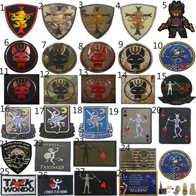 Navy Seals Badges Hook Embroidery Patch Army Reflective IR Patches Clothes for Caps Backpacks Jackets Vests