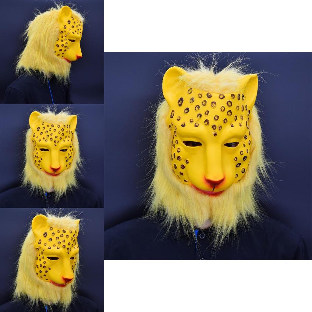 Die Reise nach Westen Nach Westen Leopardenmaske Latex Weihnachts- und Halloween-Accessoire für Veranstaltungen