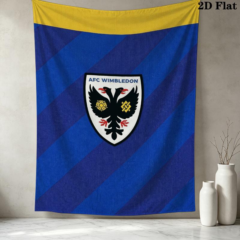 AFC Wimbledon Wandteppich Ästhetisches Wandbehang Gedruckter Stoffdecke Dekorative Wandteppiche für Schlafzimmer Wohnzimmer Heimdekoration