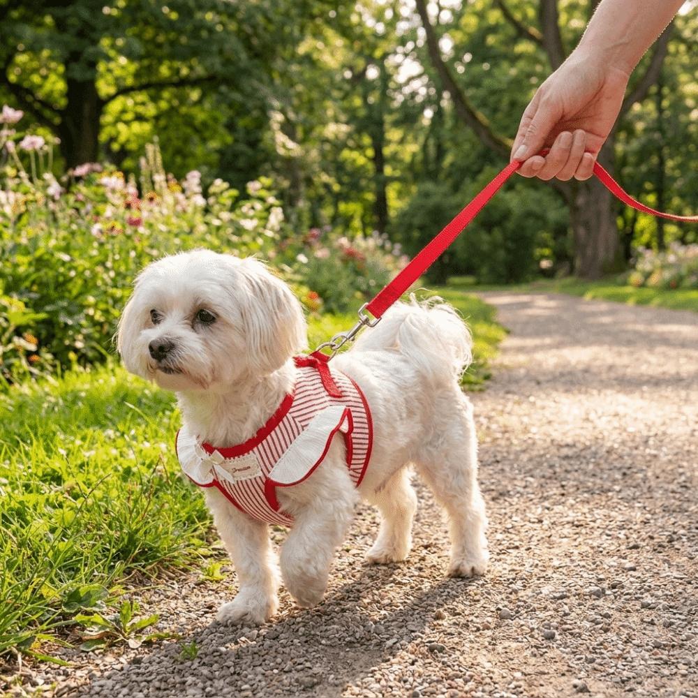 Adjustable Pet Harness Leash Comfortable Fit Dog Collar Harness Set Dog Chest Strap Daily Use