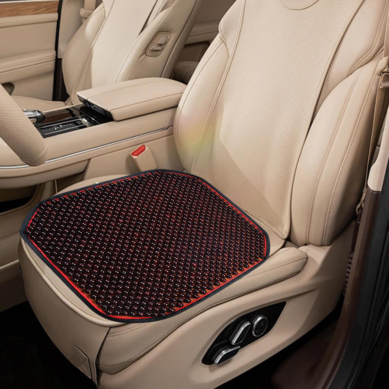 

Подушка-сиденье из бусин Аксессуар для салона автомобиля Многофункциональный охлаждающий коврик для сидений для автомобиля, Деревянный с бусинами Red Brown