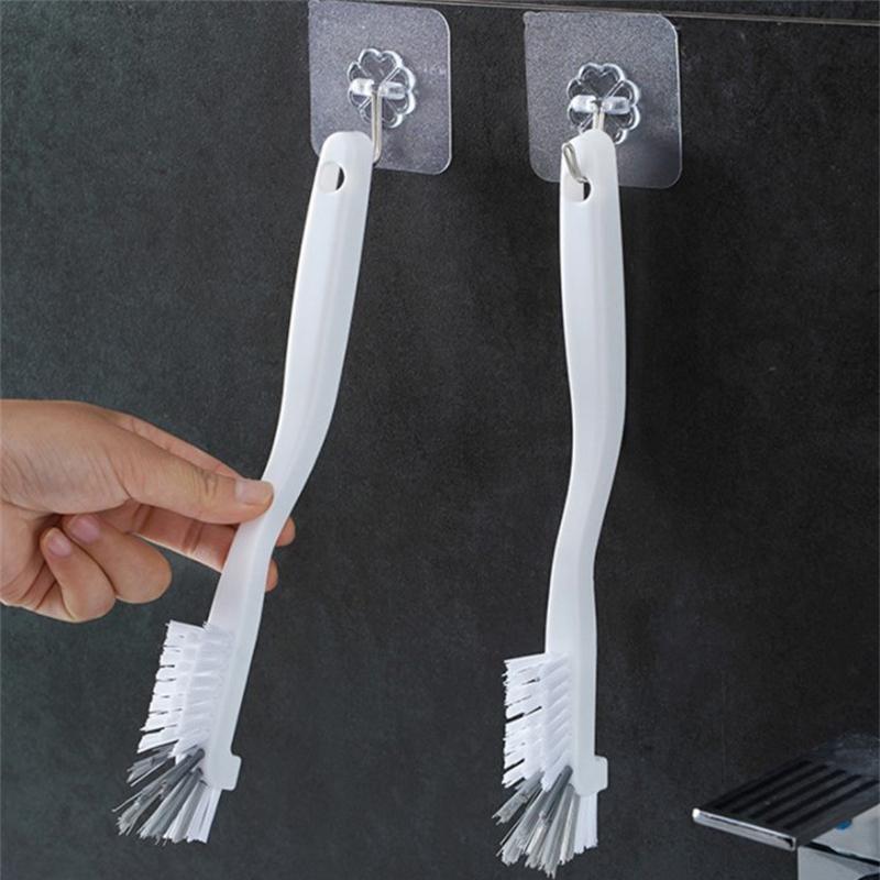 Clean Narrow Brush Plastic Cleaning Brush Long Handle Milk Bottle Glass Tube Cleaning Pan Bowl Brush Home Kitchen Tools